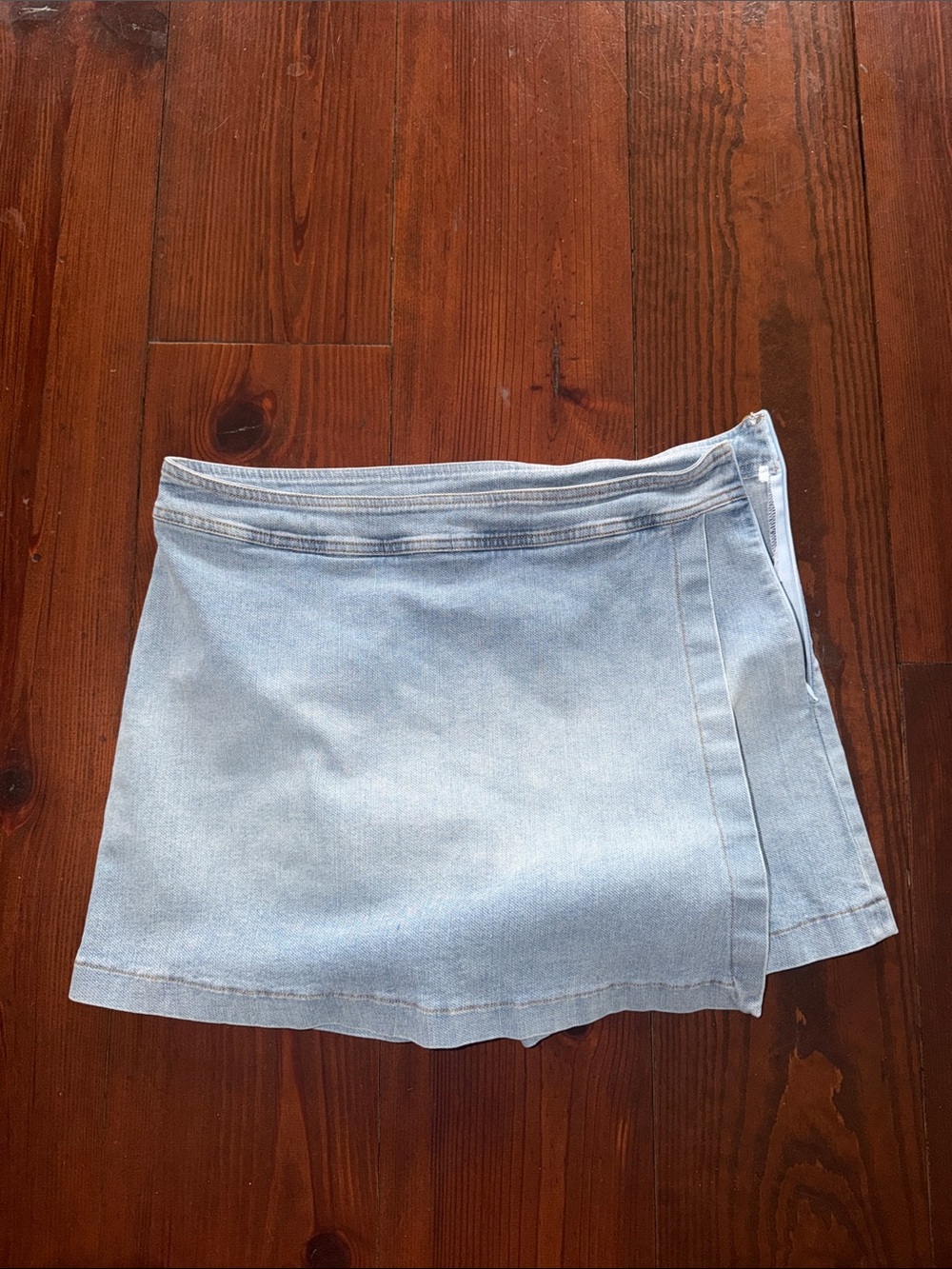 Lulu's Light Blue Denim Mini Skirt